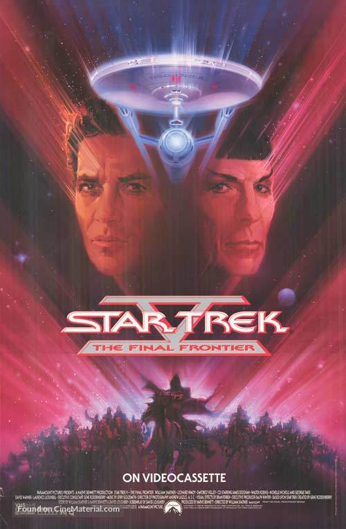 Star Trek: The Final Frontier - Video release movie poster