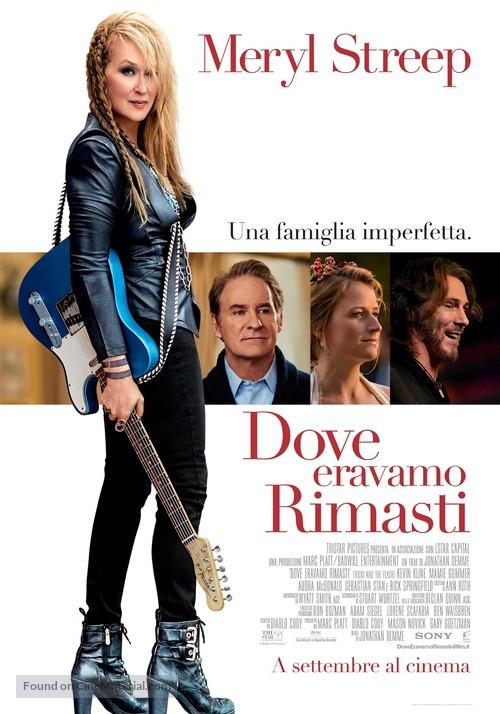 Ricki and the Flash - Italian Movie Poster