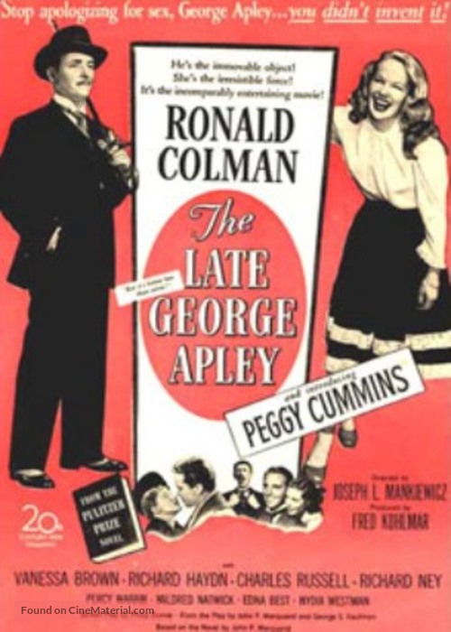 The Late George Apley - Movie Poster