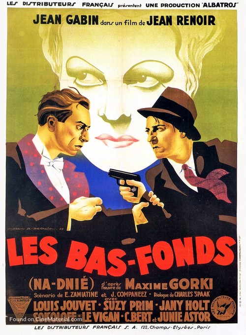 Les bas-fonds - French Movie Poster