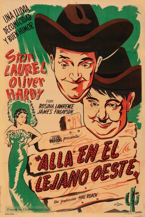 Way Out West - Argentinian Movie Poster