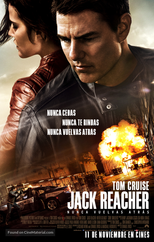 Jack Reacher: Never Go Back - Spanish Movie Poster