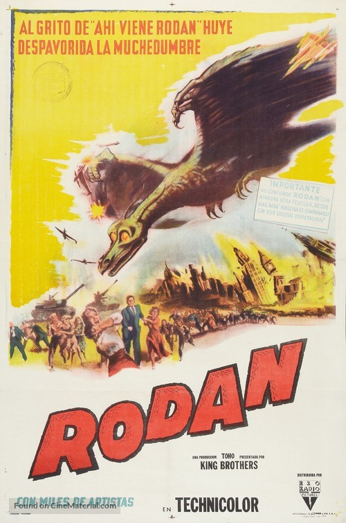 Sora no daikaij&ucirc; Radon - Argentinian Movie Poster