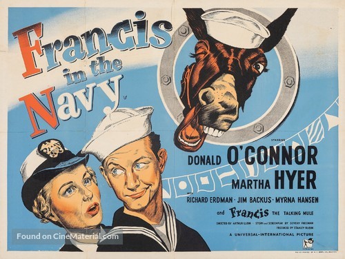Francis in the Navy - British Movie Poster