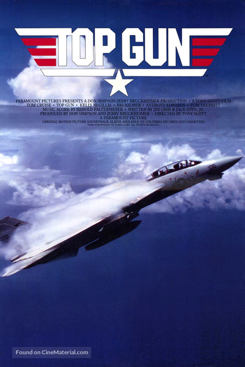 Top Gun 1986 Movie Poster