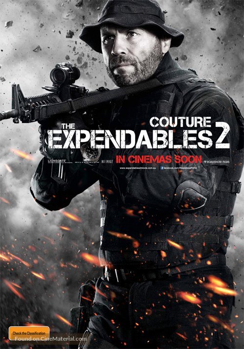 The Expendables 2 - Australian Movie Poster