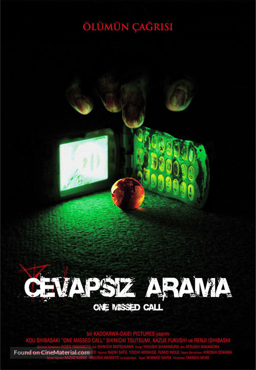 One Missed Call - Turkish Movie Poster