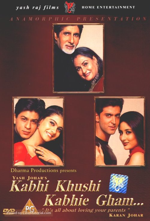 Kabhi Khushi Kabhie Gham... - British DVD movie cover