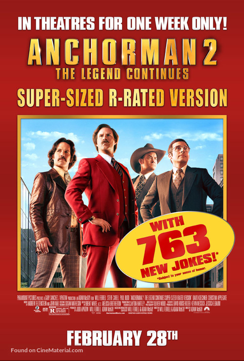 Anchorman 2: The Legend Continues - Movie Poster