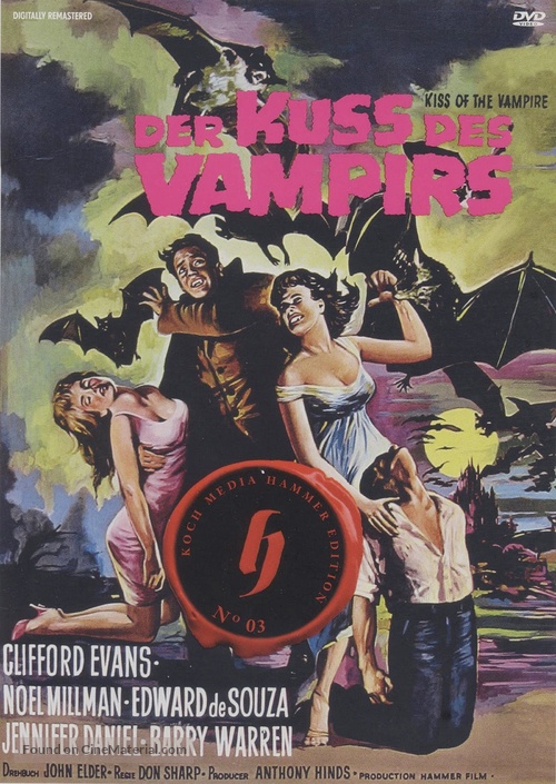 The Kiss of the Vampire - German DVD movie cover