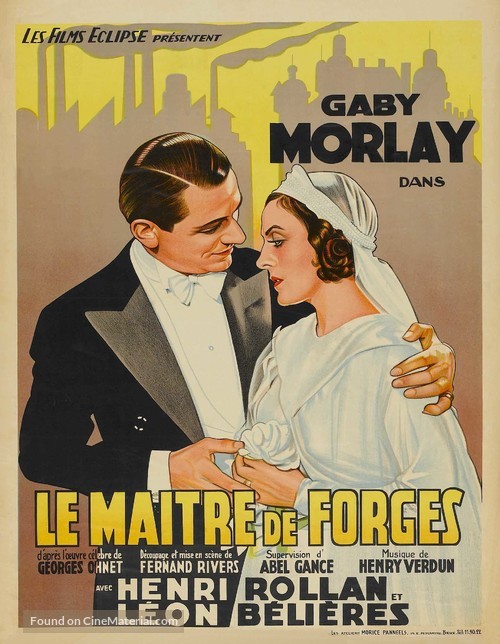 Le ma&icirc;tre de forges - Belgian Movie Poster