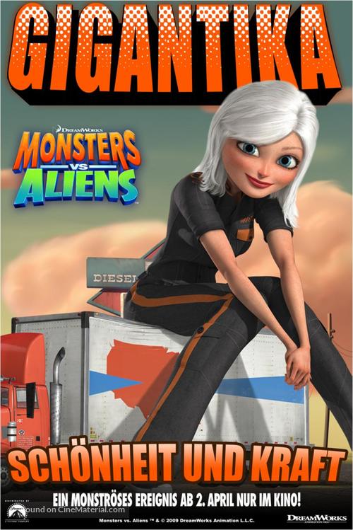 Monsters vs. Aliens - German Movie Poster