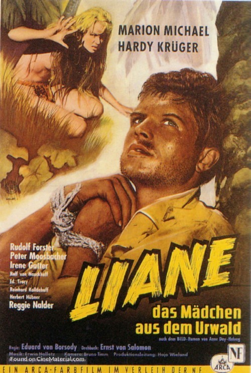 Liane, das M&auml;dchen aus dem Urwald - German Movie Poster