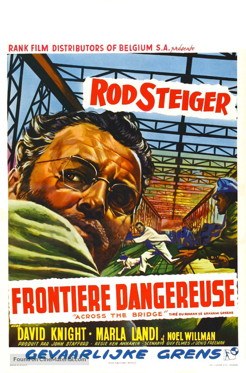 Across the Bridge - Belgian Movie Poster