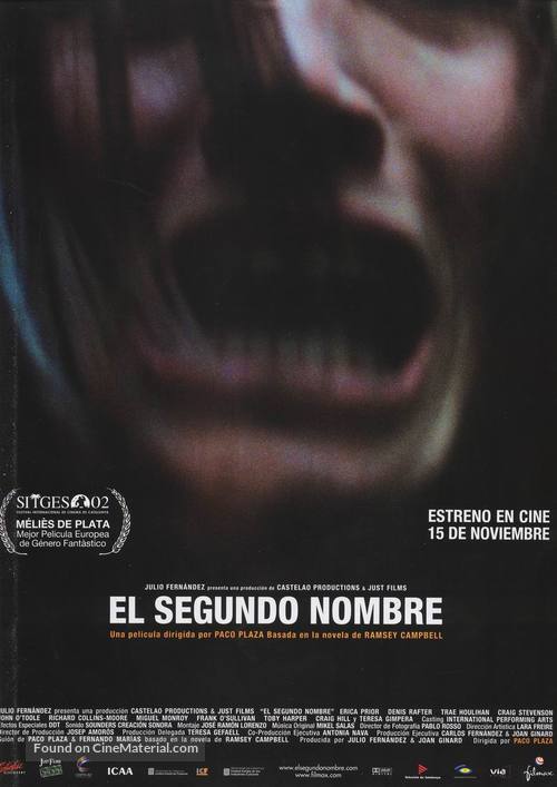 El segundo nombre - Spanish Movie Poster