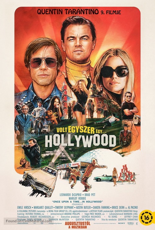 Once Upon a Time in Hollywood - Hungarian Movie Poster