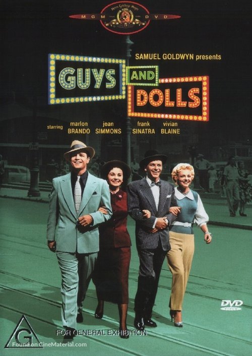 Guys and Dolls - Australian DVD movie cover