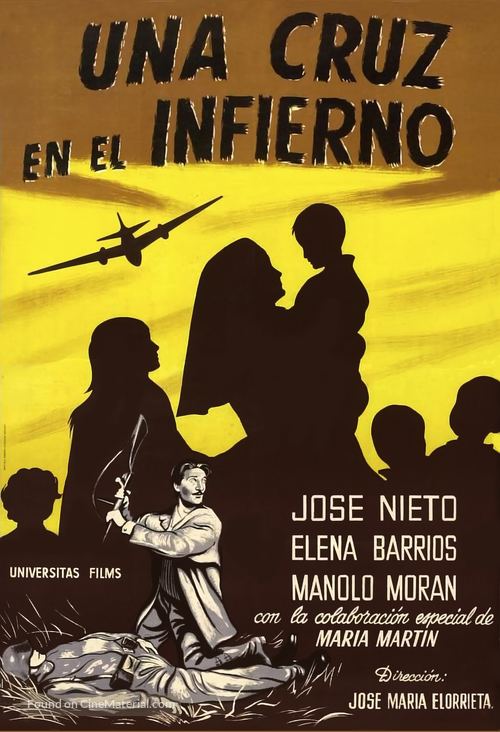 Una cruz en el infierno - Spanish Movie Poster