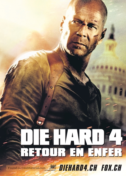 Live Free or Die Hard - Swiss Movie Poster