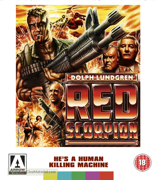 Red Scorpion - British Blu-Ray movie cover