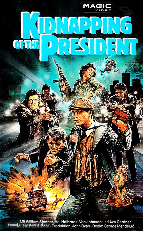 The Kidnapping of the President - German VHS movie cover