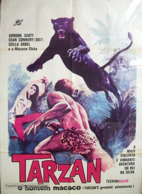 Tarzan&#039;s Greatest Adventure - Brazilian Movie Poster