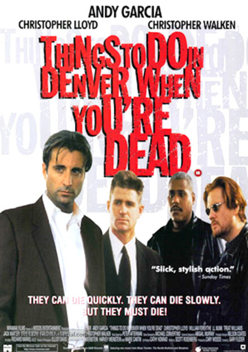 Things to Do in Denver When You&#039;re Dead - British VHS movie cover