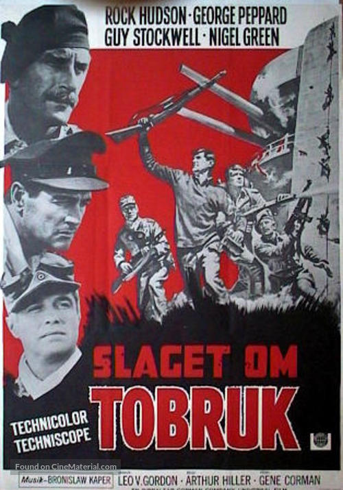 Tobruk - Swedish Movie Poster