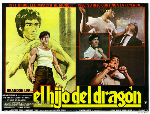Legacy Of Rage - Spanish Movie Poster