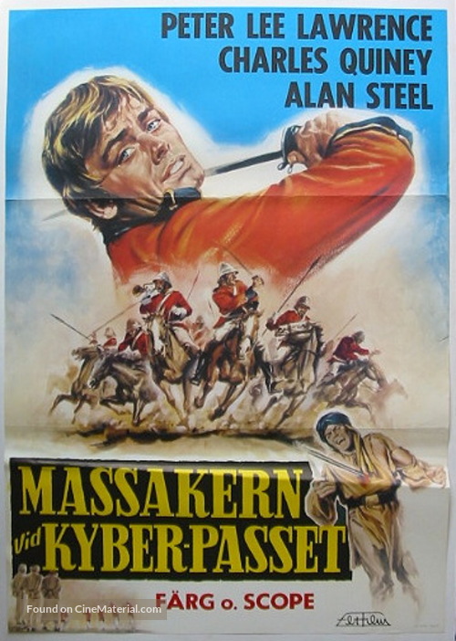 La furia dei Khyber - Swedish Movie Poster