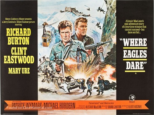 Where Eagles Dare - British Movie Poster