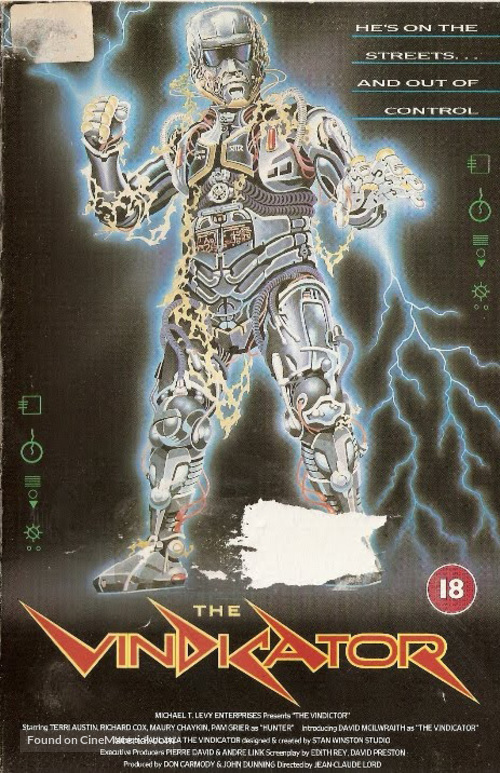 The Vindicator - British VHS movie cover