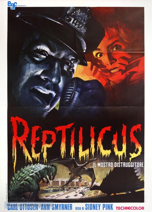 Reptilicus - Italian Movie Poster