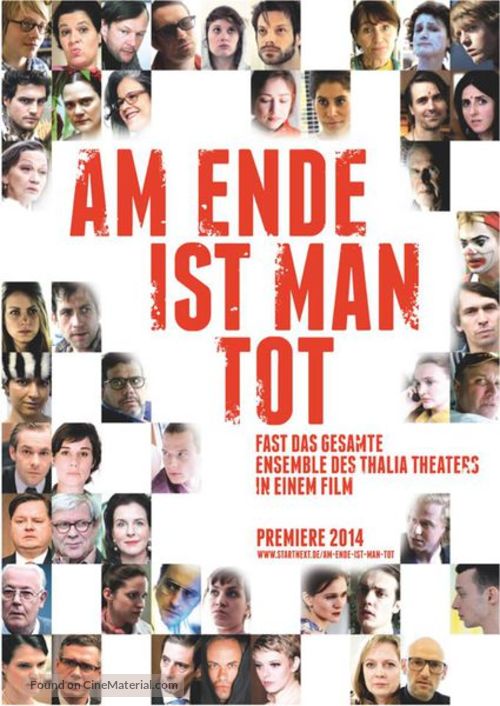 Am Ende ist man tot - German Movie Poster