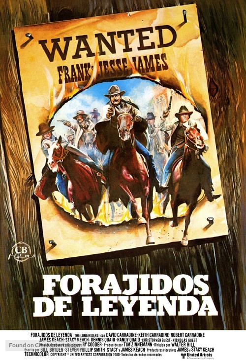 The Long Riders - Spanish Movie Poster