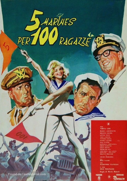 5 marines per 100 ragazze - Italian Movie Poster