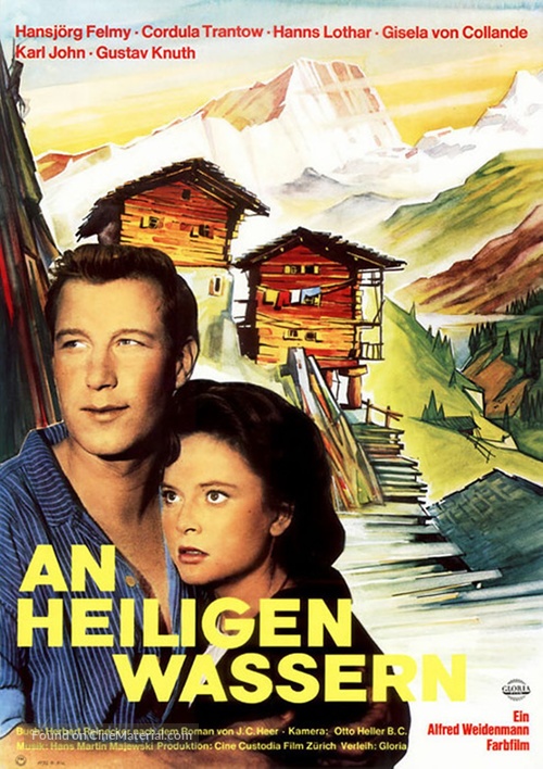 An heiligen Wassern - German Movie Poster