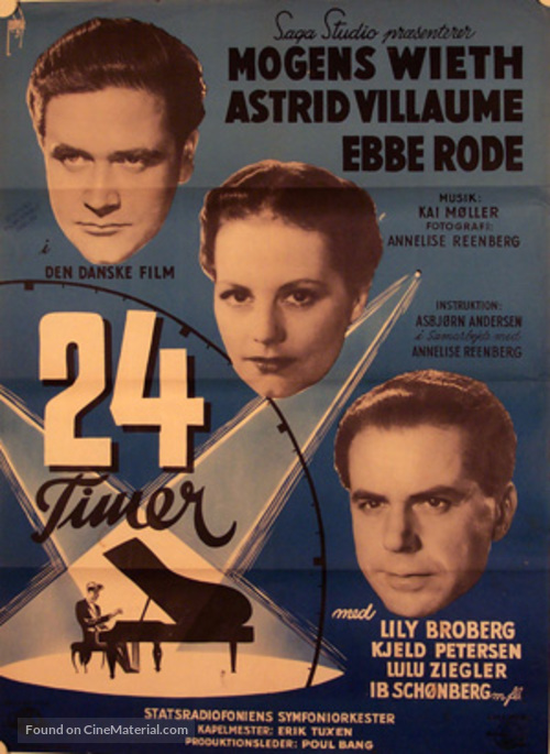 24 timer - Danish Movie Poster