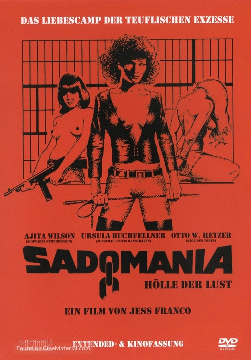 Sadomania - H&ouml;lle der Lust - German DVD movie cover