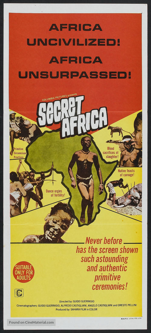 Africa segreta - Australian Movie Poster