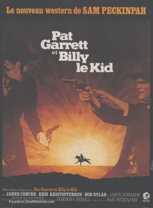 Pat Garrett &amp; Billy the Kid - French Movie Poster
