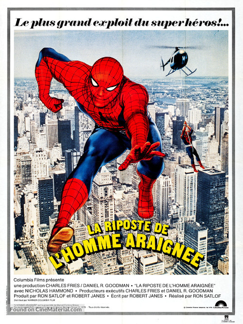 Spider-Man Strikes Back - French Movie Poster