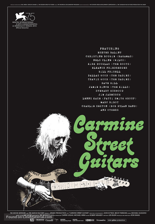 Carmine Street Guitars - Canadian Movie Poster