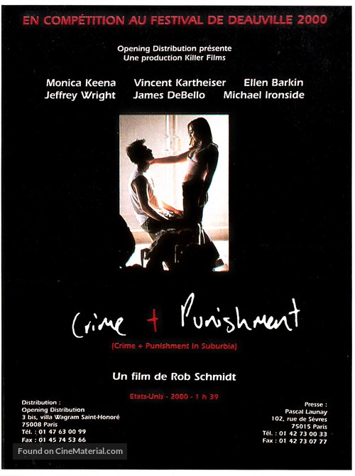Crime and Punishment in Suburbia - French Movie Poster