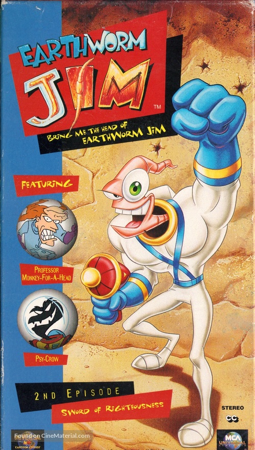 &quot;Earthworm Jim&quot; - VHS movie cover