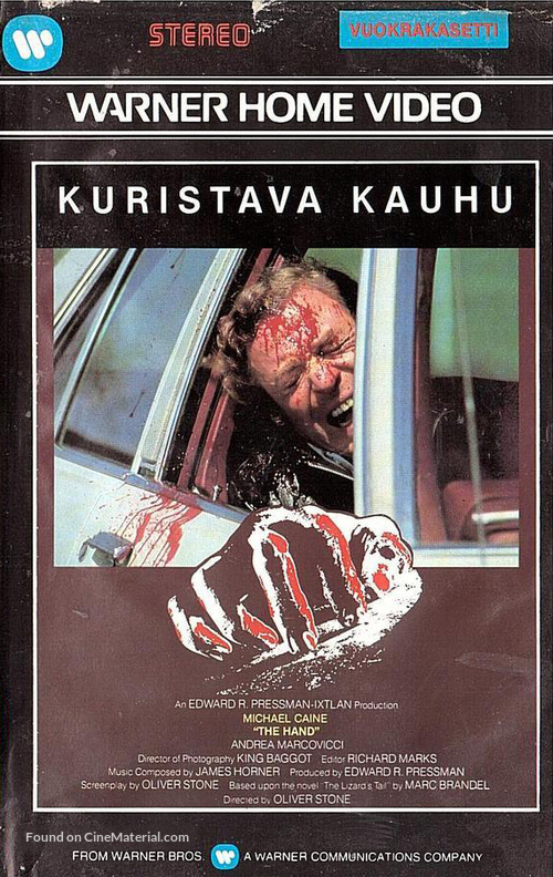 The Hand - Finnish VHS movie cover
