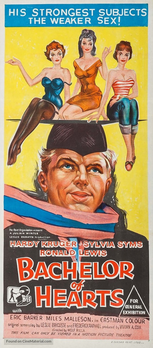 Bachelor of Hearts - Australian Movie Poster