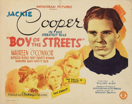 Boy of the Streets - Movie Poster