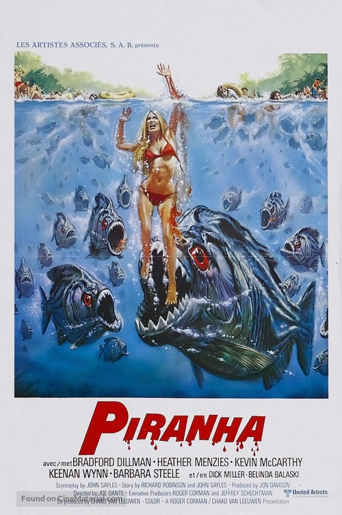 Piranha - Belgian Movie Poster