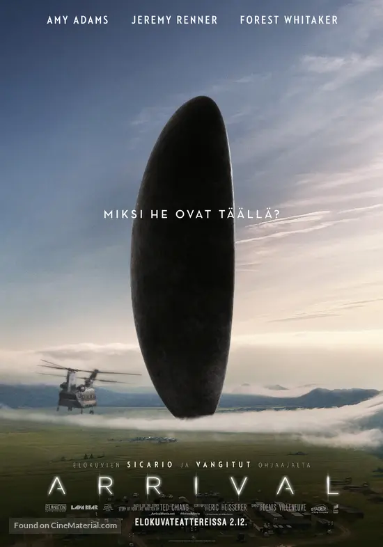 Arrival - Finnish Movie Poster